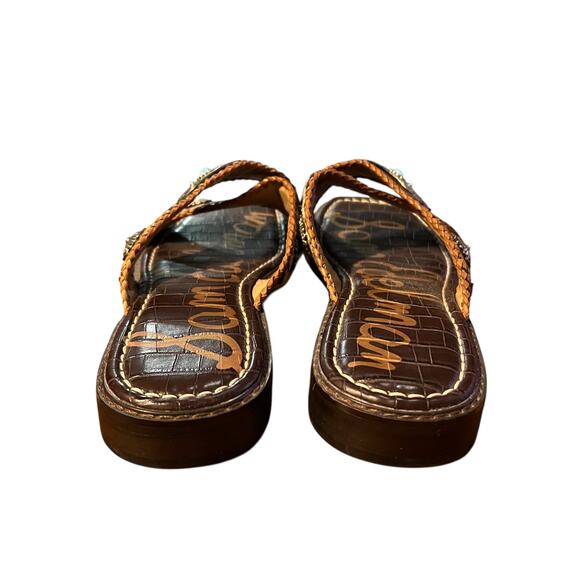 Sam Edelman Brown Hagen Square Toe Sandals Size 9 - Picture 2 of 4